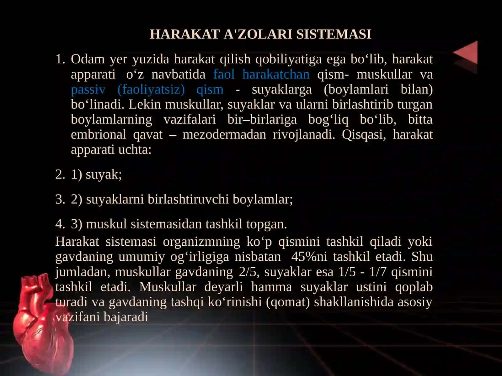 Osteologiya -tayanch harakat tizimi.  Suyaklar haqida ma’lumot 2