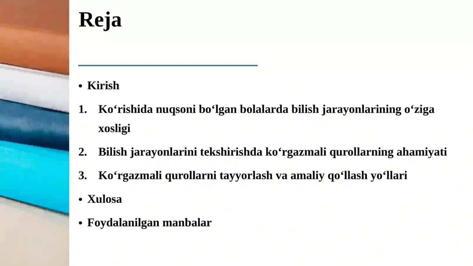 Ko‘rishida nuqsoni bo‘lgan bolalar bilish jarayonlarining xususiyatlarini tekshirish 2