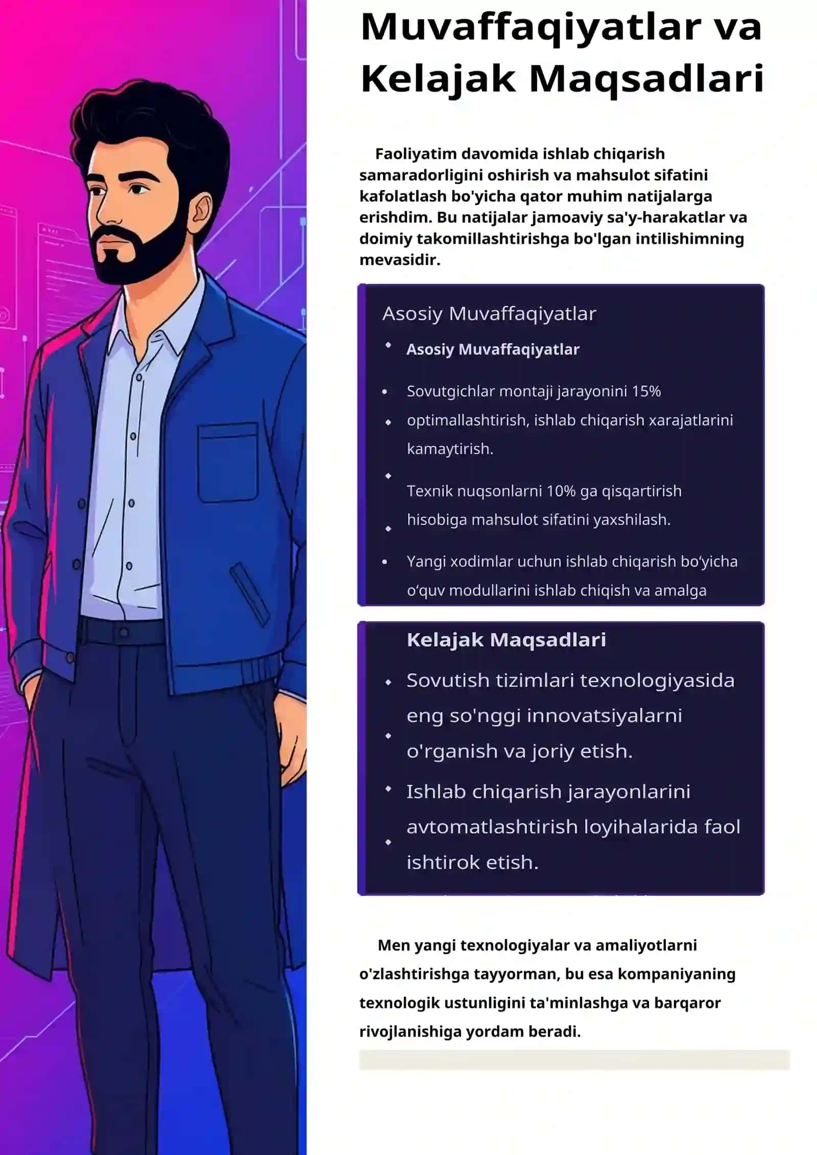 Resume (CV) shablon 2