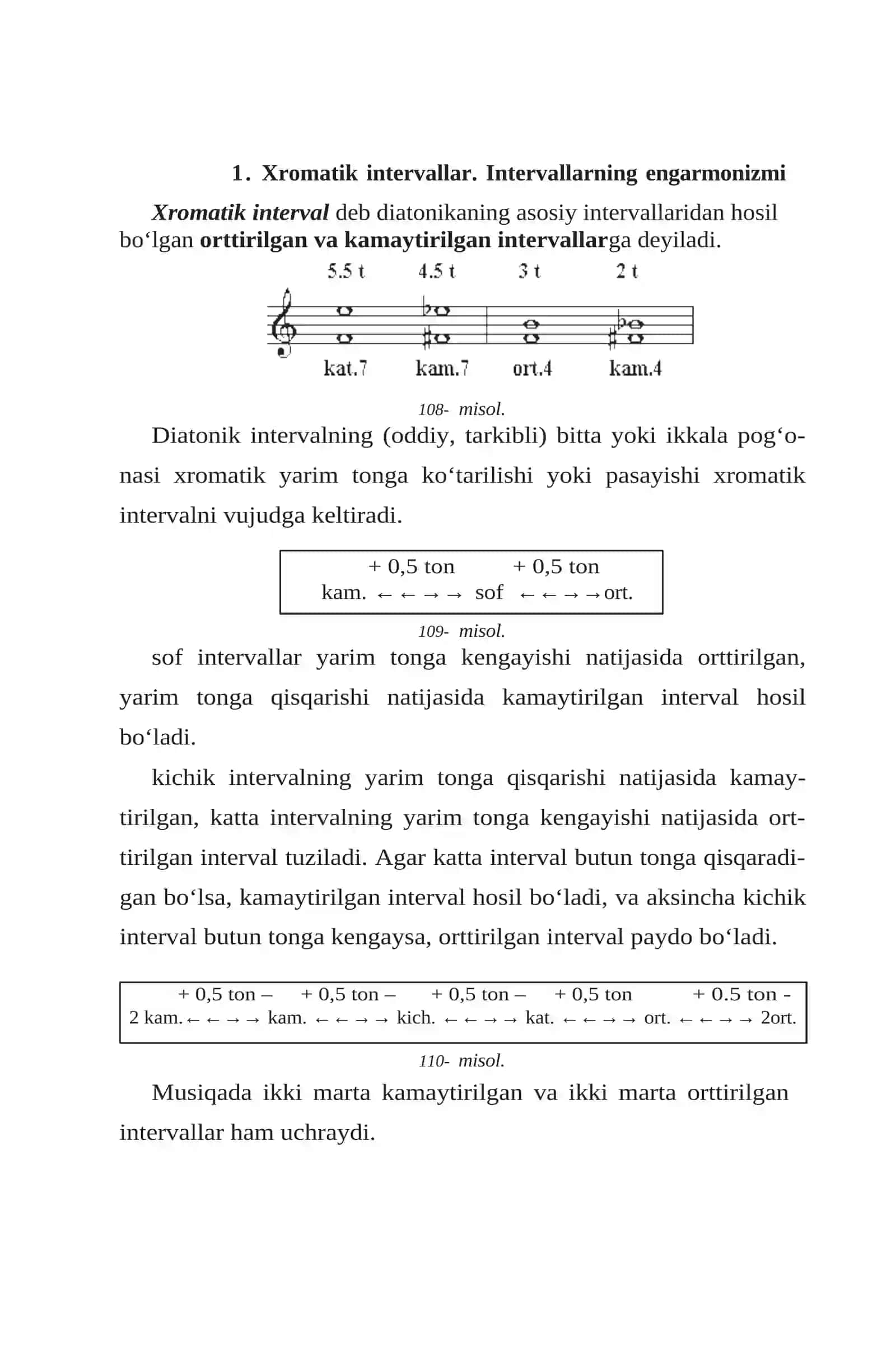 Xromatik intervallar 2