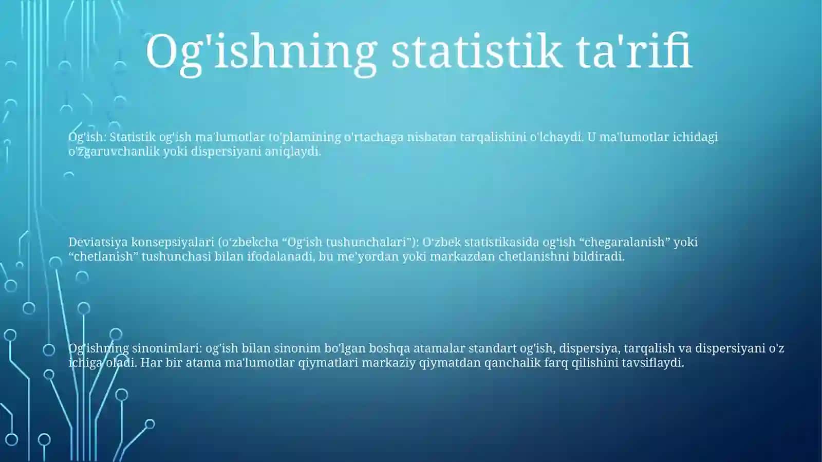 Deviatsiya Konsepsiyalari 2