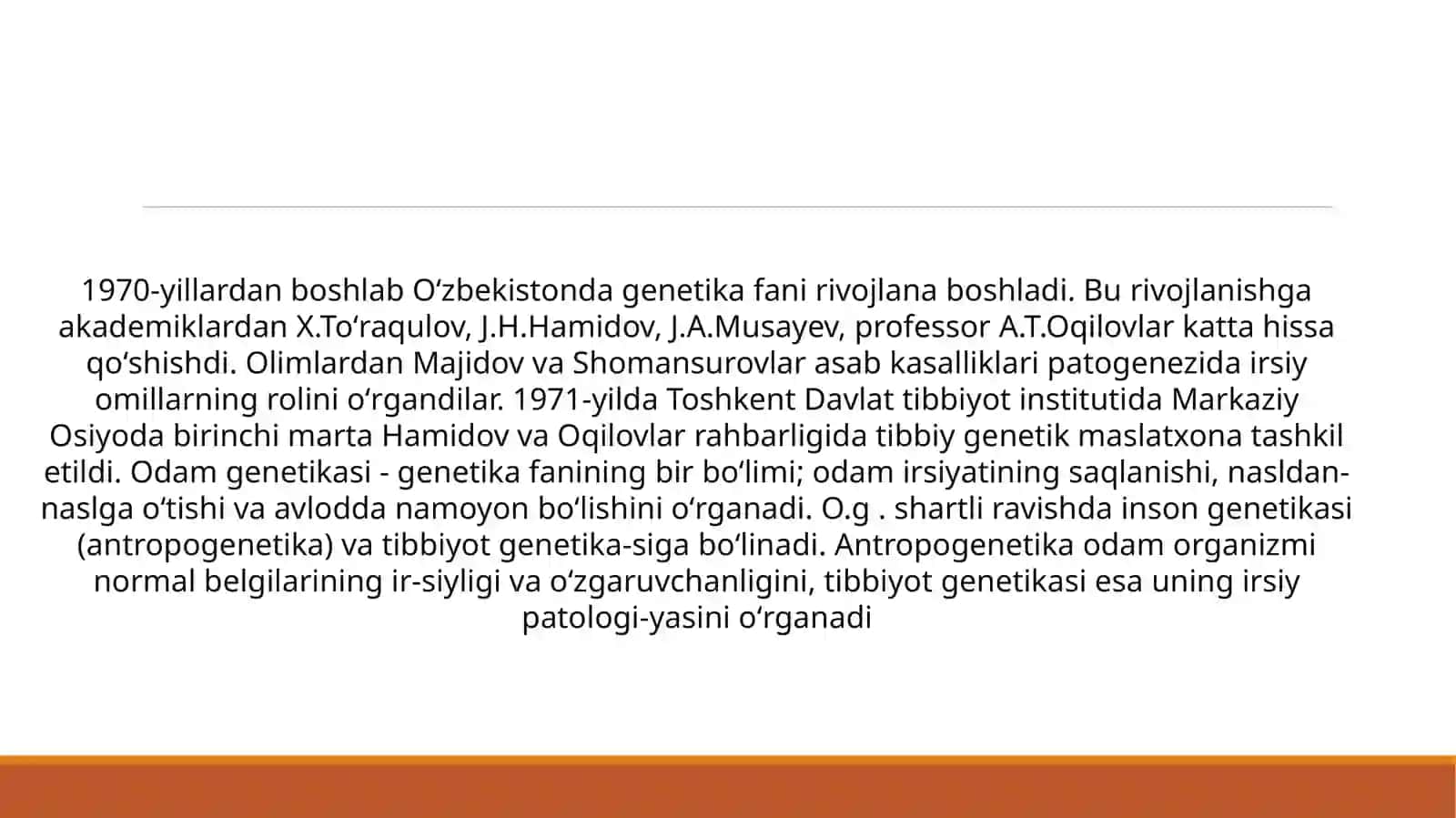 Antropogenetika usullari: shajara usuli 2