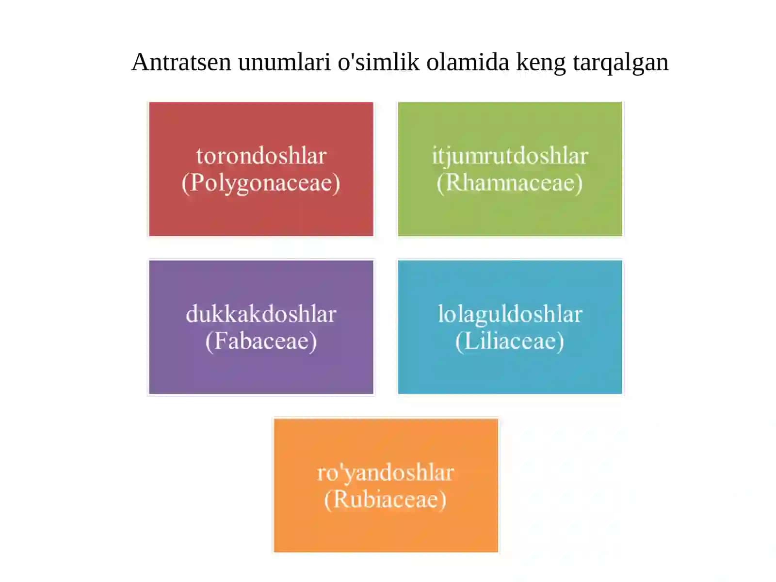 Tarkibida antratsen unumlari bo‘lgan dorivor o‘simliklar xom ashyosini standartlash va sertfikatlash 2