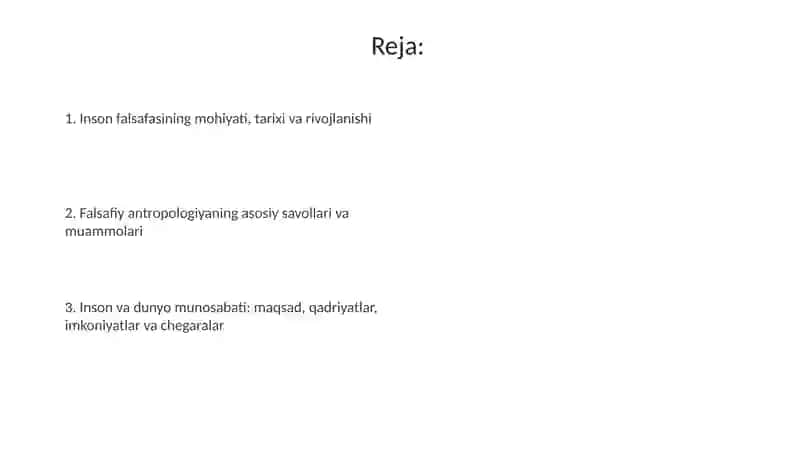 Inson Falsafasi (Falsafiy Antropologiya) 2