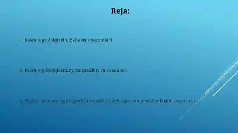 Togʻlar va ularning geografik tarqalishi mavzusida 2