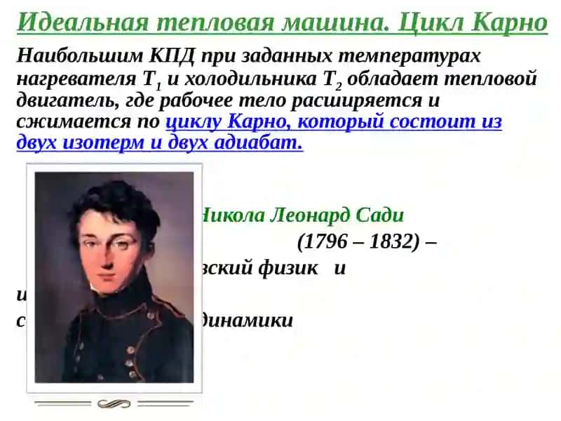 Тепловая машина Карно. Второе начало термодинамики 2
