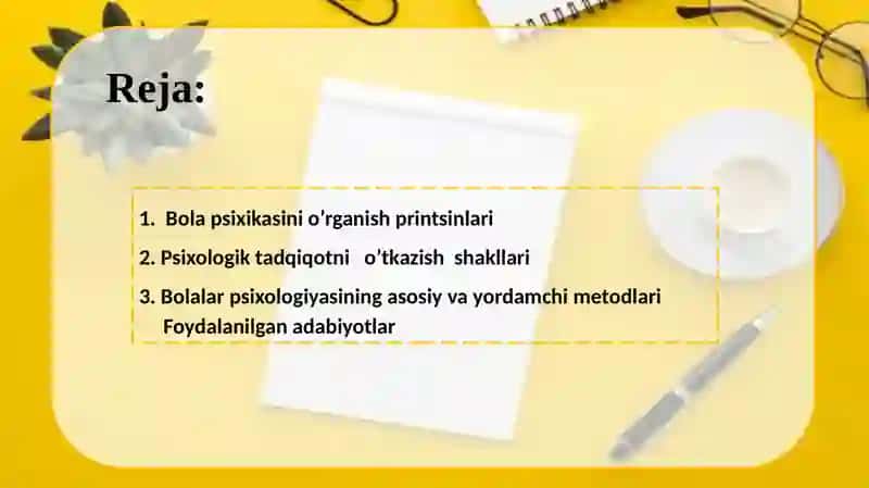Bolalar psixologiyasi fanining asosiy metodlari mazmuni 2