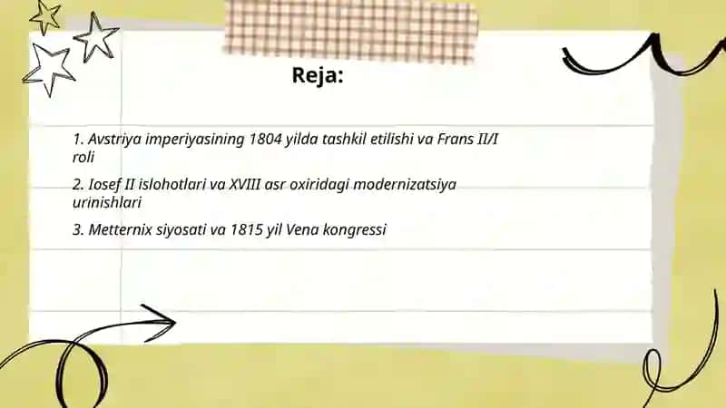 Avstriya imperiyasining 1804 yilda tashkil etilishi va Frans II/I roli 2