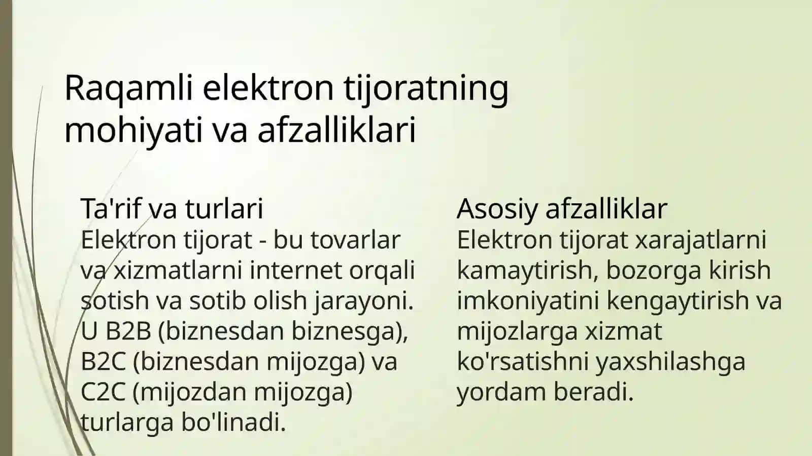 Raqamli elektron tijorat va 4.0 industriyaning rivojlanish istiqbollari 2