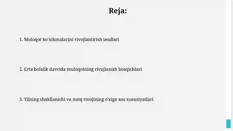 Ilk bolalalik davrida muloqotning shakllanishi 2