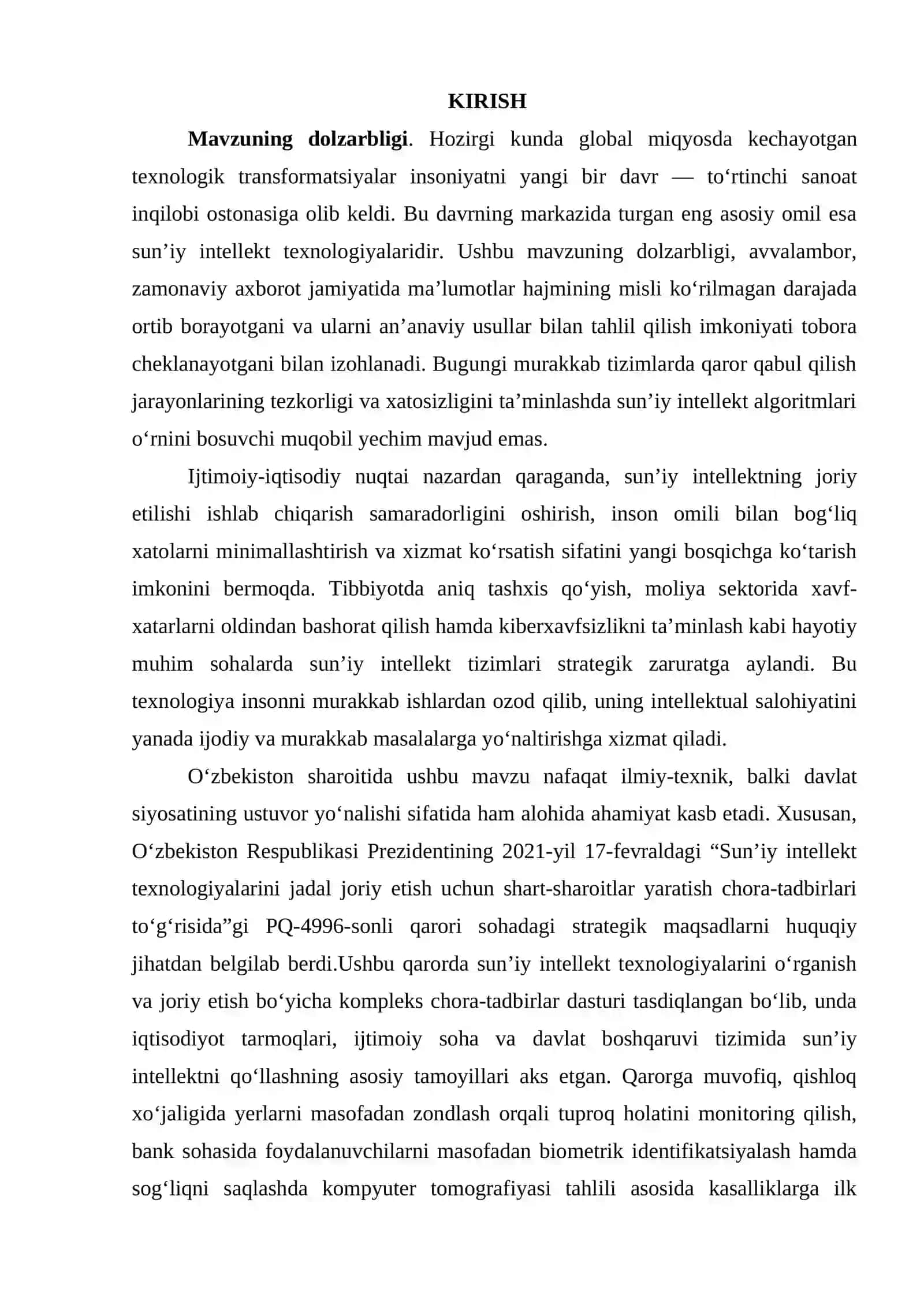 Axborot tizimlari va texnologiyalar davrida sun'iy intellektning moslashuvi va rivojlanish tendensiyalari 2