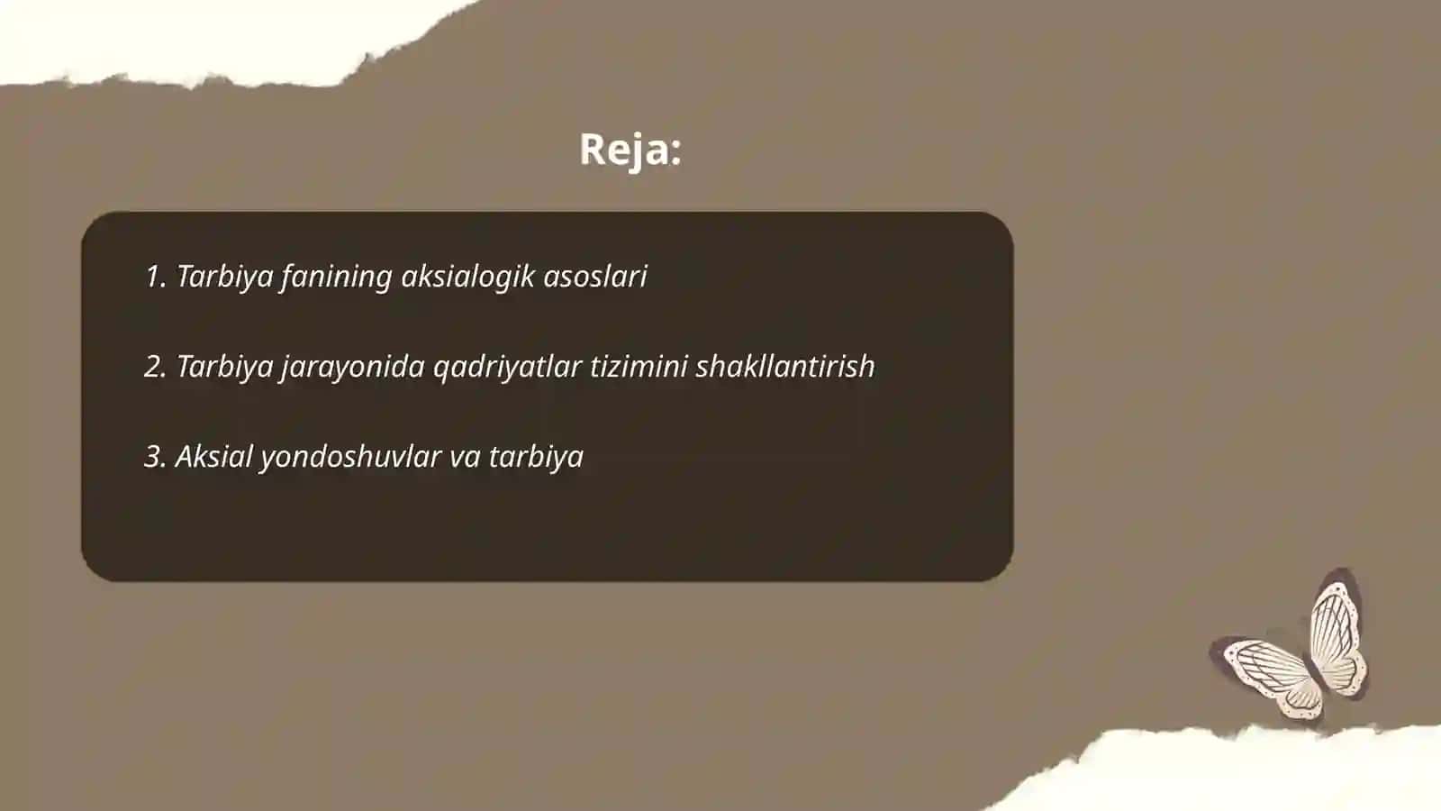 Tarbiya fanining aksialogik asoslari 2