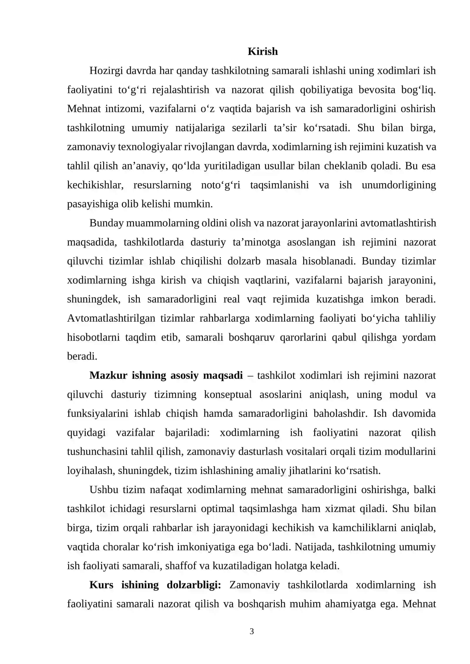 TASHKILOT XODIMLARI ISH REJIMINI NAZORAT QILUVCHI TIZIM 2