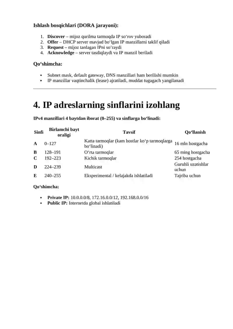 Paket kommutatsiyasining kanal kommutatsiyasidan ustun jihatlari 2