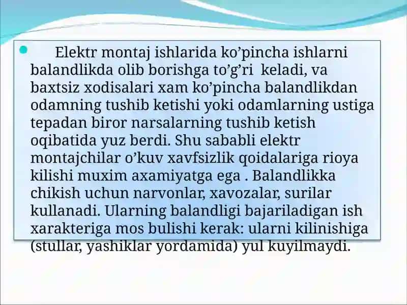 Elektr Xavfsizlikasoslari 2
