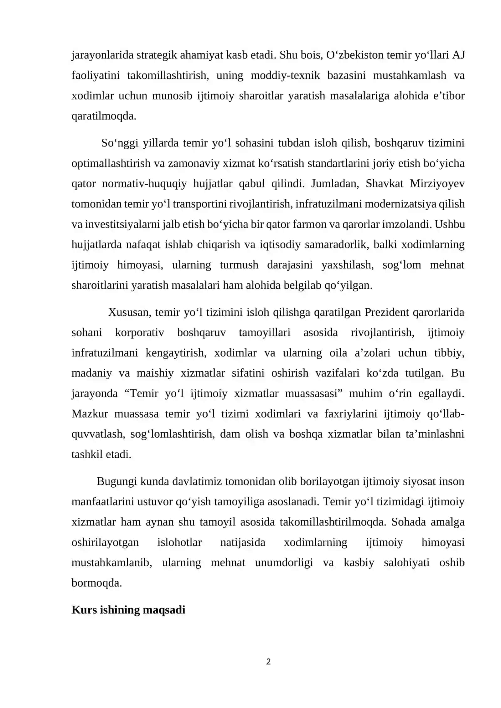 O‘zbekiston temir yollari AJ Temir yol ijtimoiy xizmatlar muassasasi 2