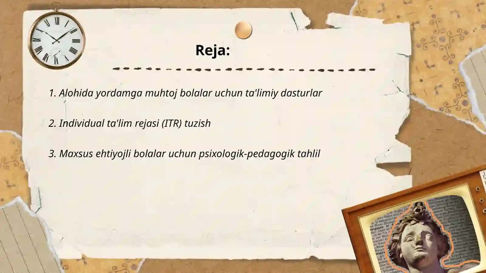Alohida yordamga muhtoj bolaning talimiy marshruti moduli 2