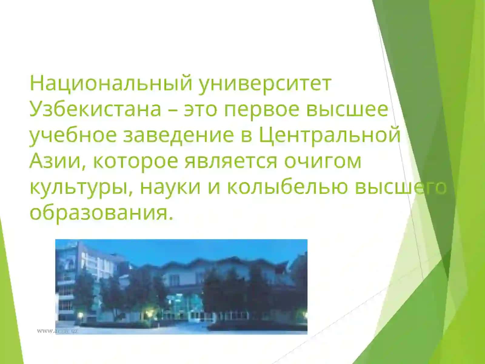 Национальный университет Узбекистана 2