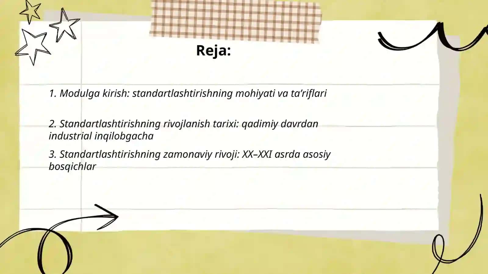 Modulga kirish. Standartlashtirishning rivojlanish tarixi. Farmatsiyada standartlashtirishning roli 2