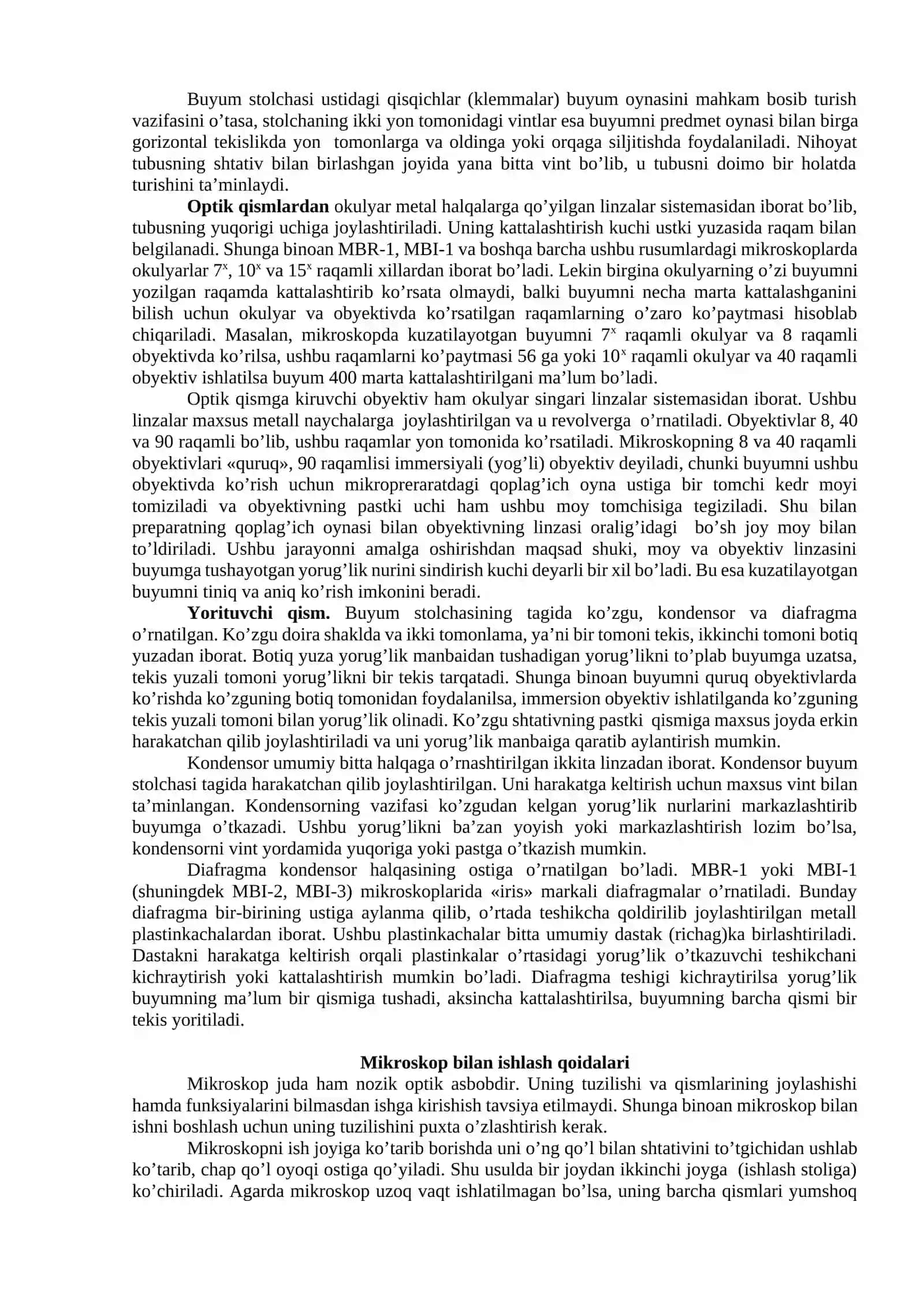 Gistotexnika va tadqiqot uslublari bilan tanishish 2