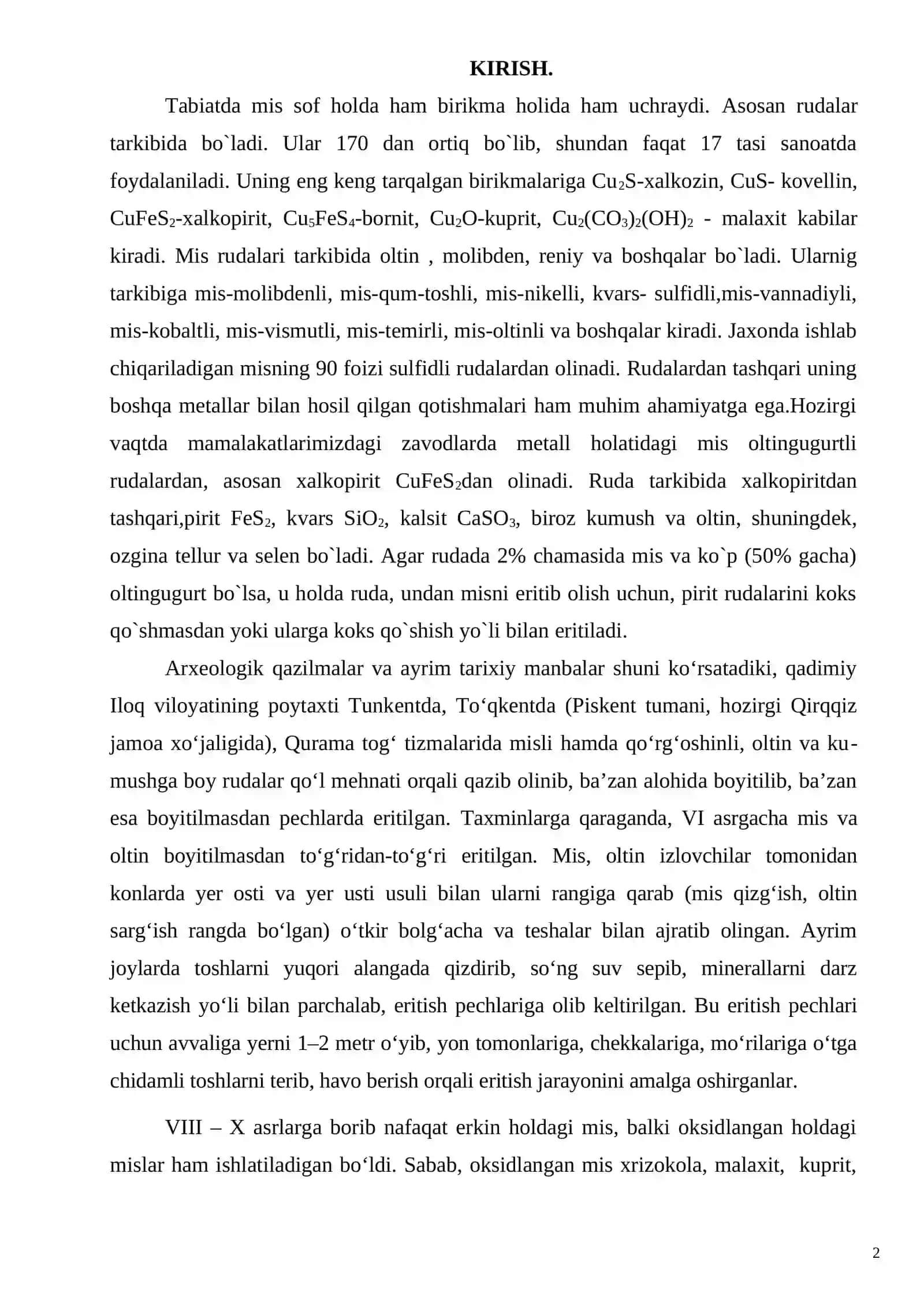 Mis va mis-pirit rudalarini boyitish rudalarini boyitish texnologiyasi 2