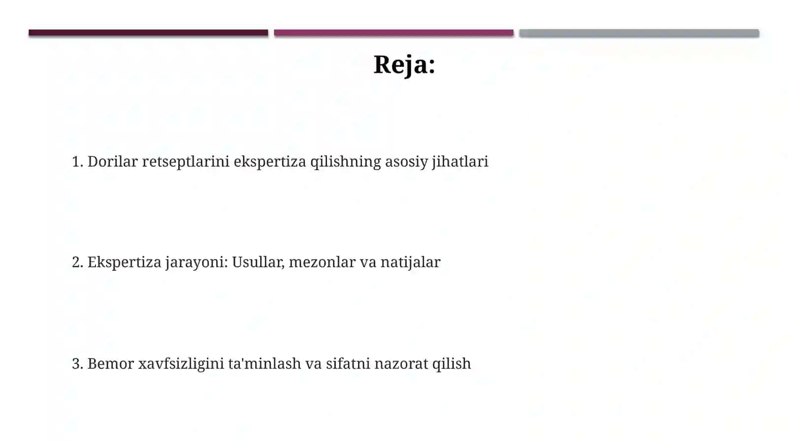 Dori vositalarini retseptni ekspertiza qilish 2