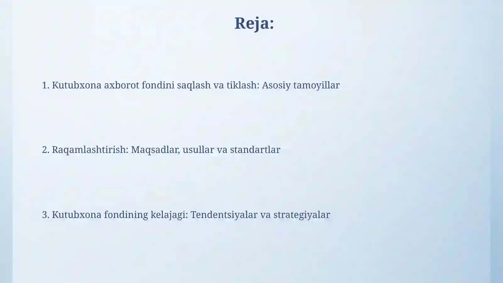 Kutubxona axborot fondini saqlash va tiklash: Asosiy tamoyillar 2