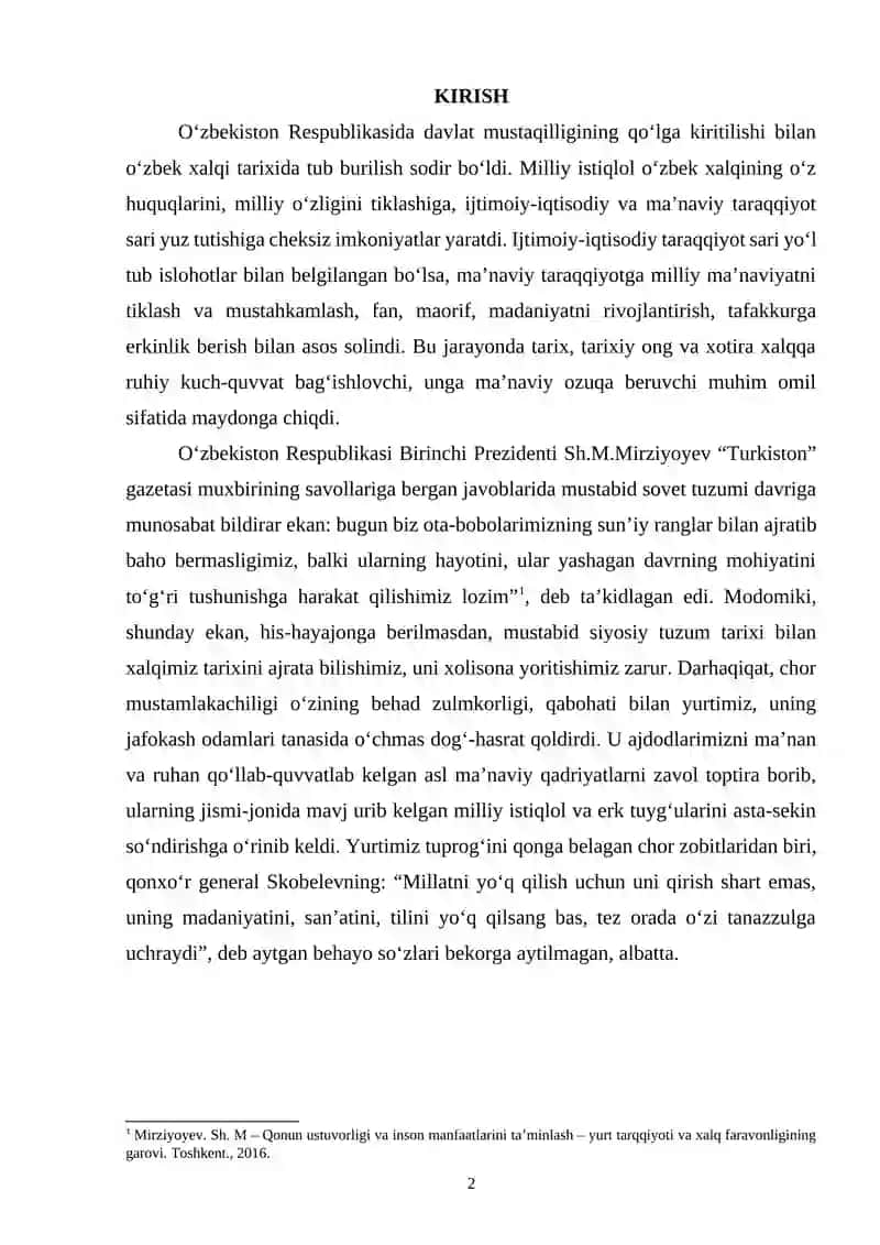 O‘zbekiston milliy arxiv fondining tashkil etilishi 2