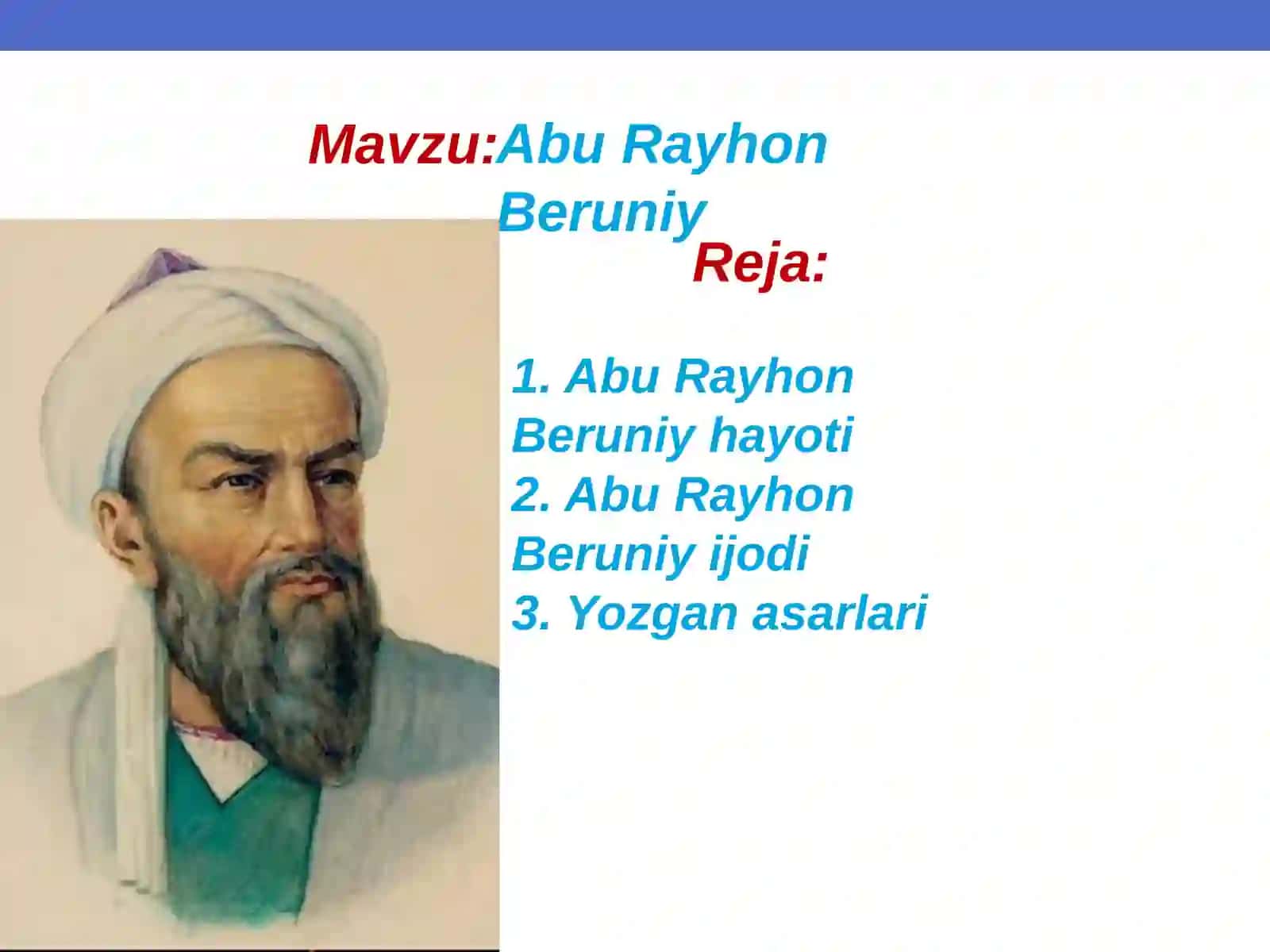 Abu Rayhon Beruniy 2
