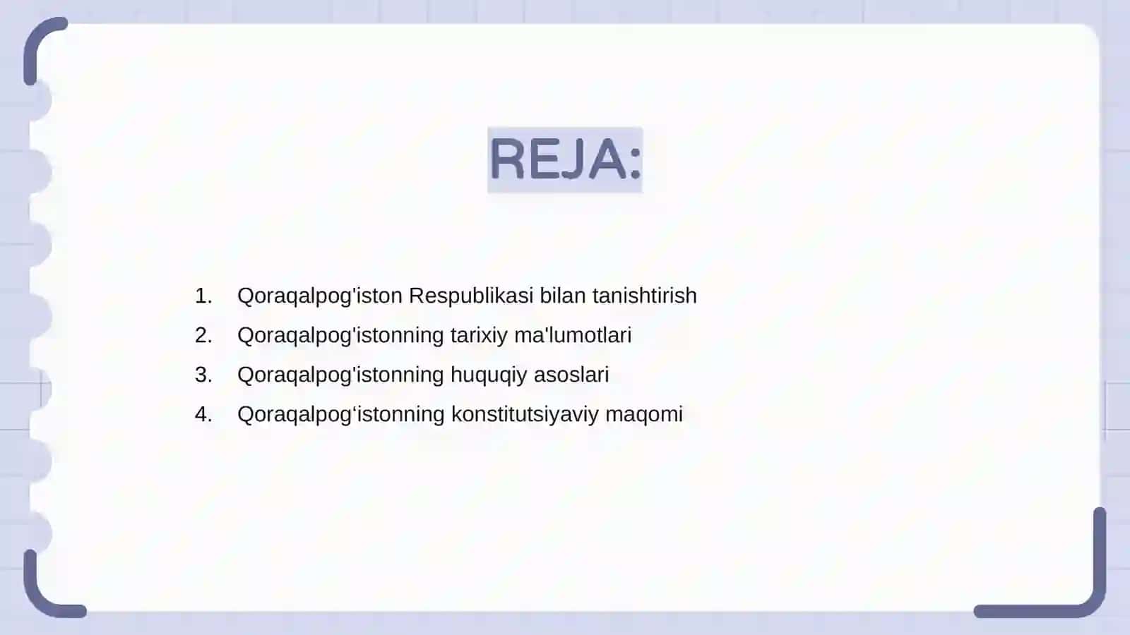 Qoraqalpogʻiston Respublikasi bilan tanishtirish 2