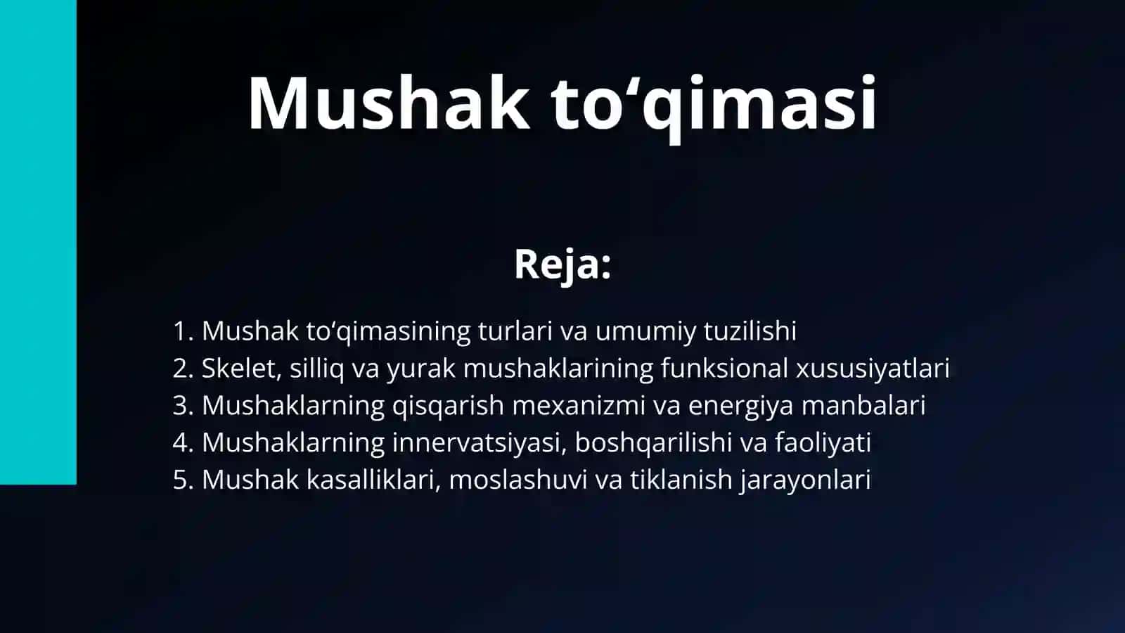 Mushak toʻqimasi 2