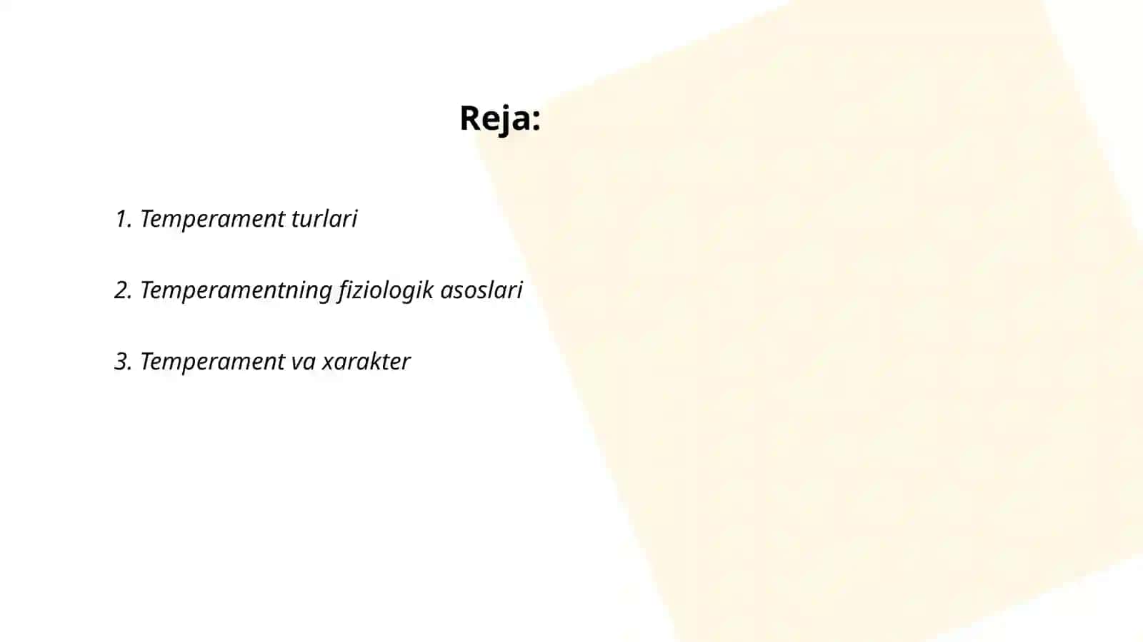 Temperament 2