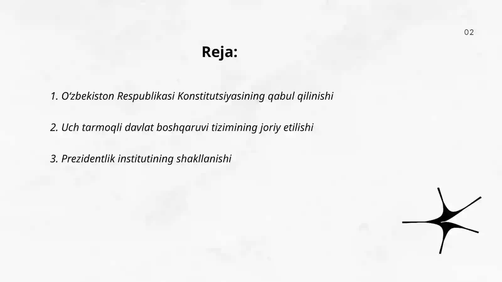 Mustaqillik yillarida Davlat boshqaruvi tizimida amalga oshirilgan islohatlar 2