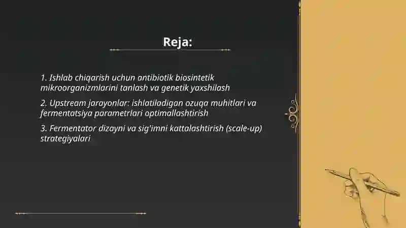 Sanoat sharoitida antibiotiklar olish 2