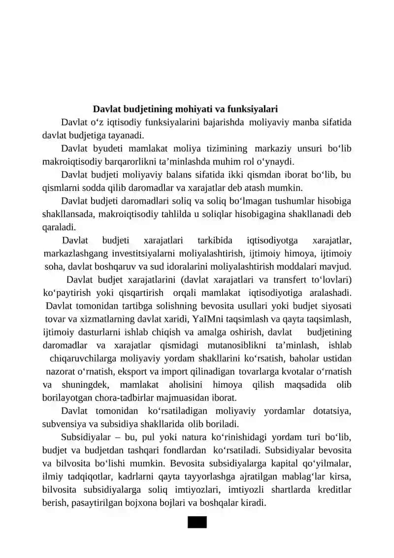 YO‘L XO‘JALIGIDA JORIY VA KAPITAL XARAJATLARNI MOLIYALASHTIRISH 2