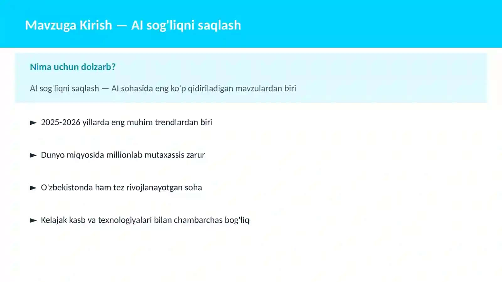 AI sog'liqni saqlash 2