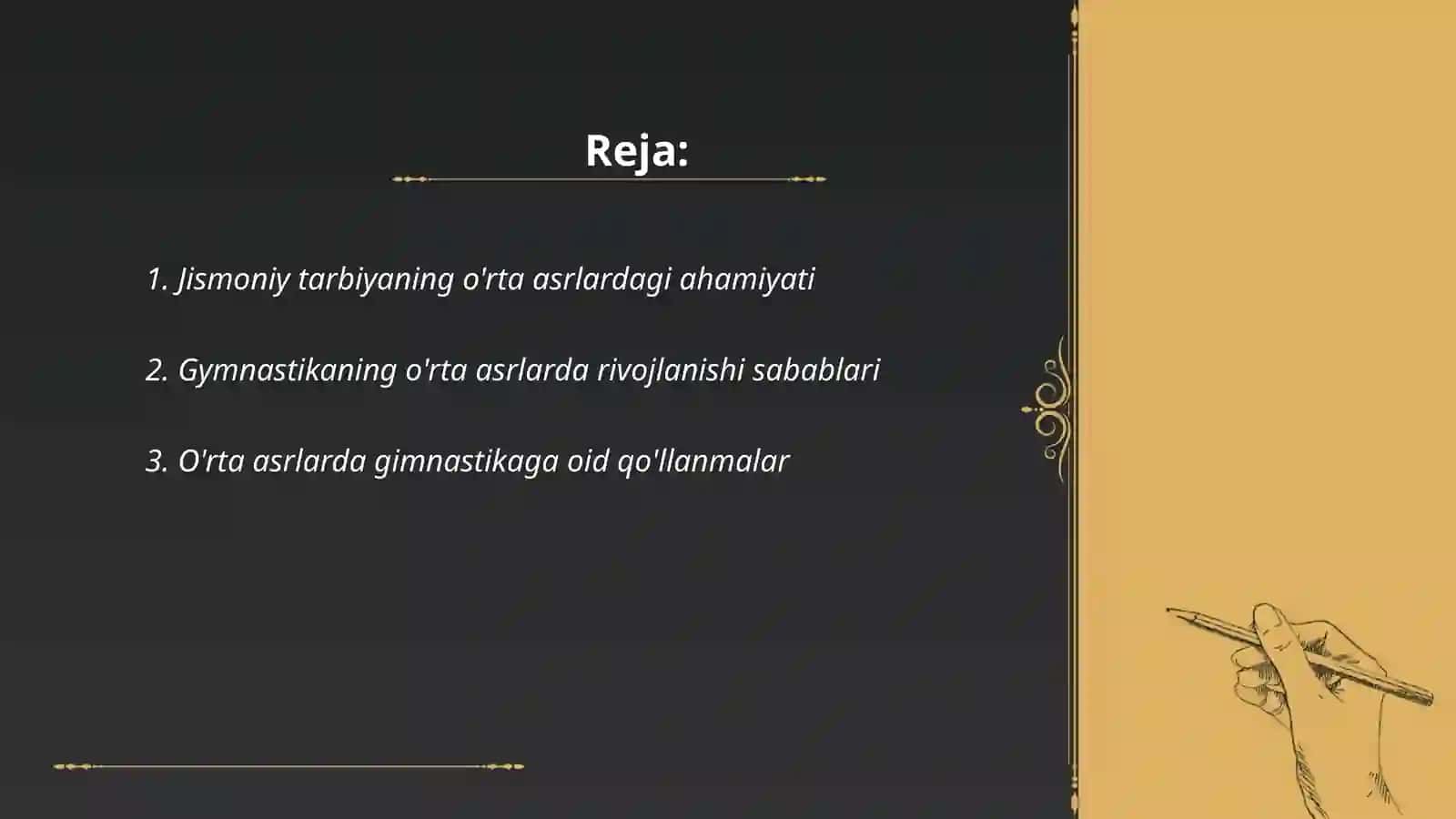 Jismoniy tarbiyaning o'rta asrlardagi ahamiyati 2