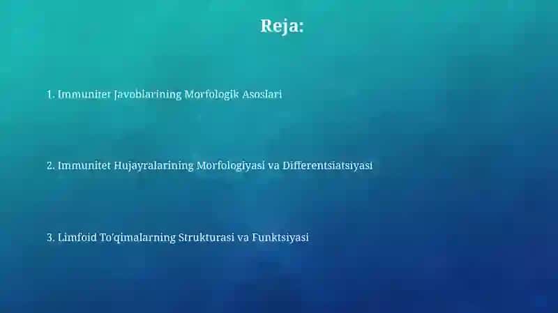 Immun-himoya reaksiyalarining morfologik asoslari 2