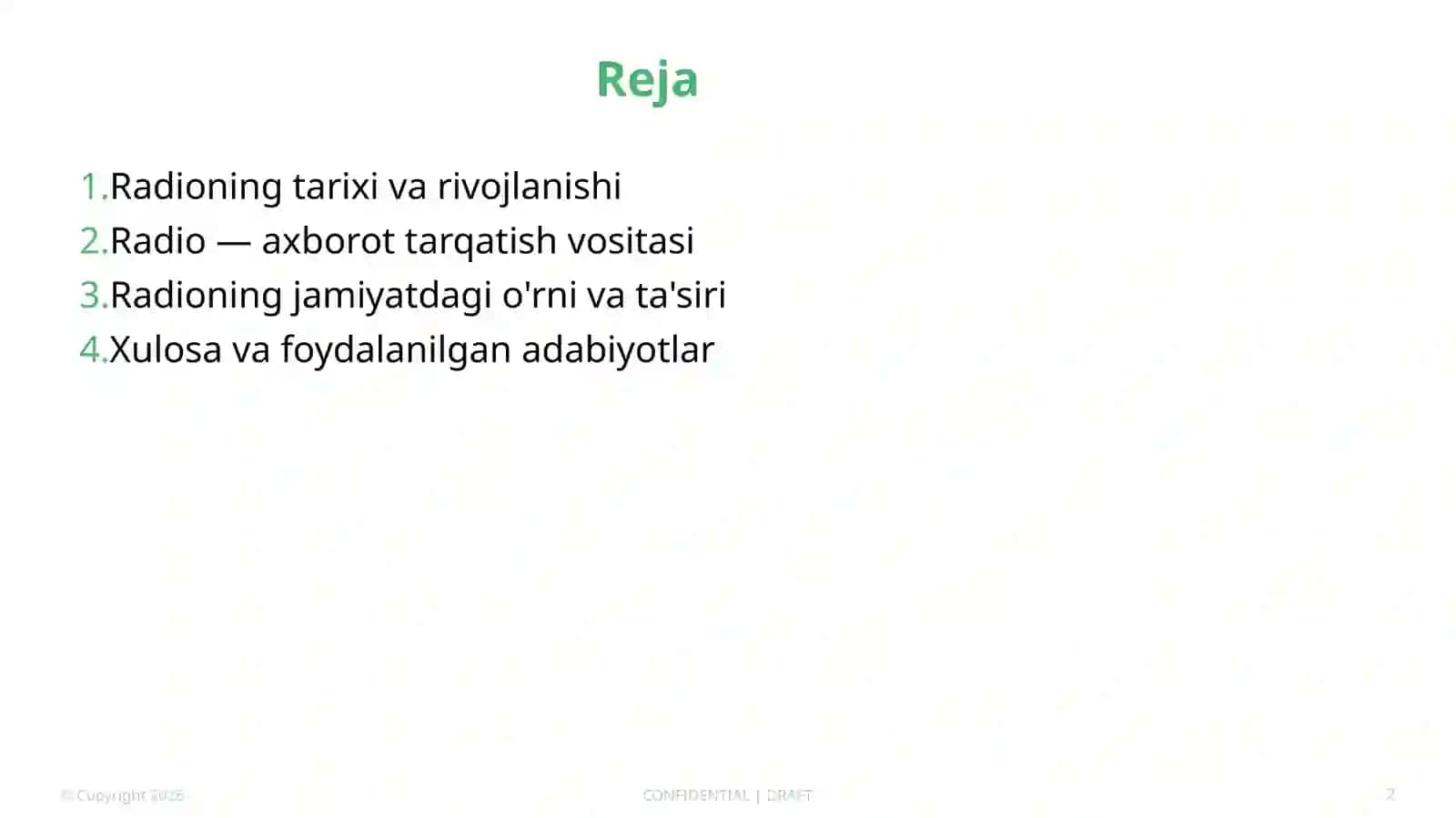 Radio — Tezkor Xabar Berish va Axborot Tarqatish Vositasi 2