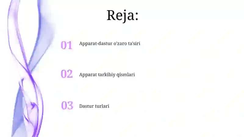 Kompyuterning dasturiy va texnik vositalari 2