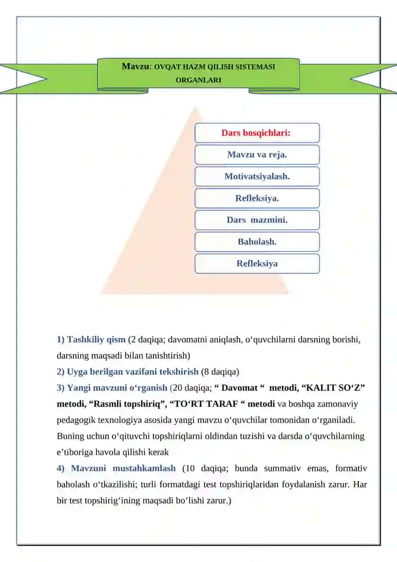 OVQAT HAZM QILISH SISTEMASI ORGANLARI 2