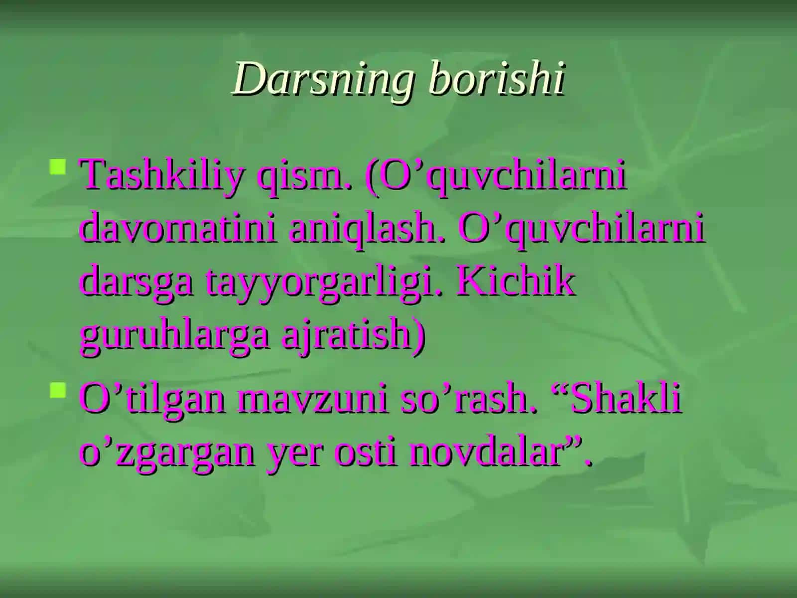 Bargning tashqi tuzilishi va shakllari 2