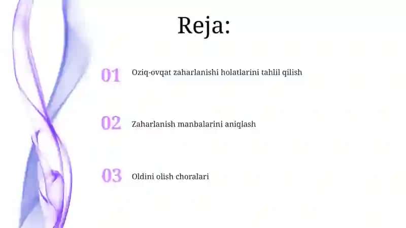 Oziq-ovqat zaharlanishi hollari tahlili 2