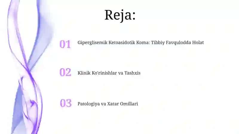 Giperglikamik koma ketoatsidotik 2
