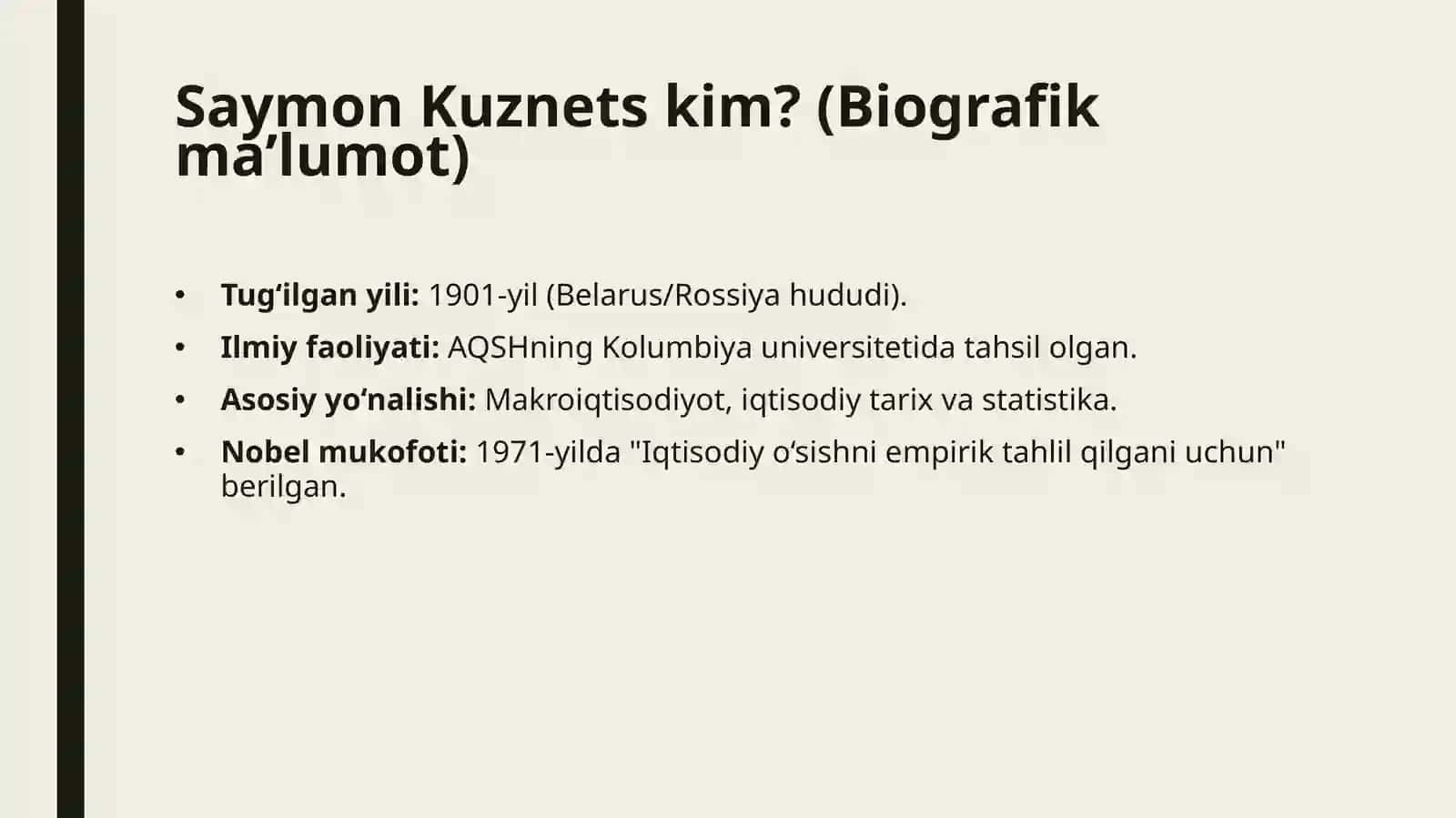 Nobel mukofotini olgan iqtisodchi olimlarning iqtisodiy g'oyalari 2