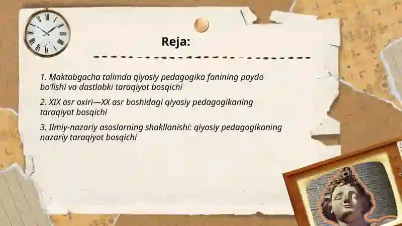 Maktabgacha talimda qiyosiy pedagogika fanining taraqiyot bosqichlari 2