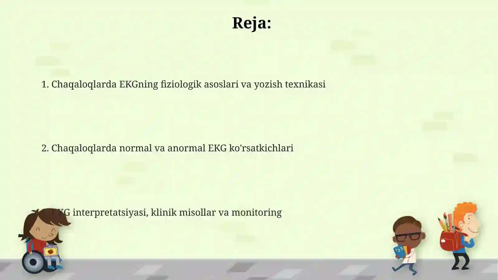 Chaqaloqlarda EKGning fiziologik asoslari va yozish texnikasi 2