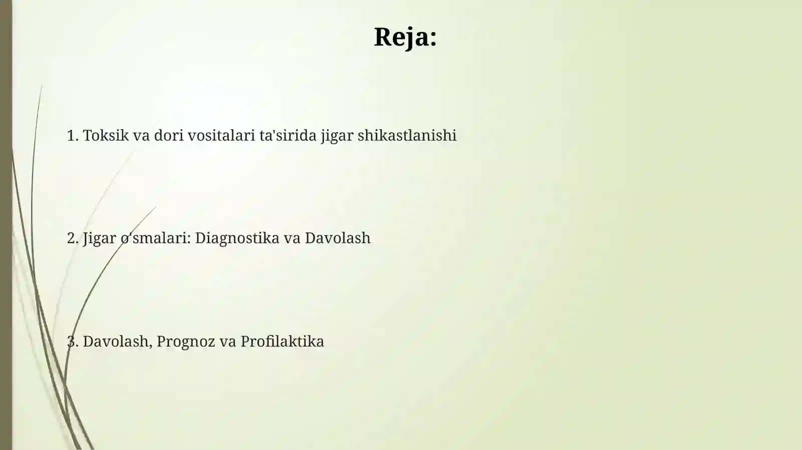 Jigar o'smalari: Diagnostika va Davolash 2