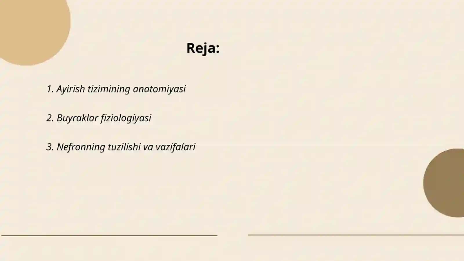 Ayirish tizimi fiziologiyasi 2