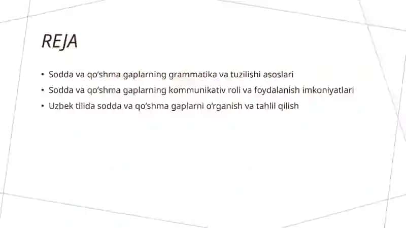 SODDA VA QOʻSHMA GAPLAR 2